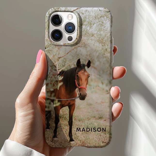 Horse Portrait Custom Equine Animal Personalized Case-Mate iPhone Case (Creator Uploaded)