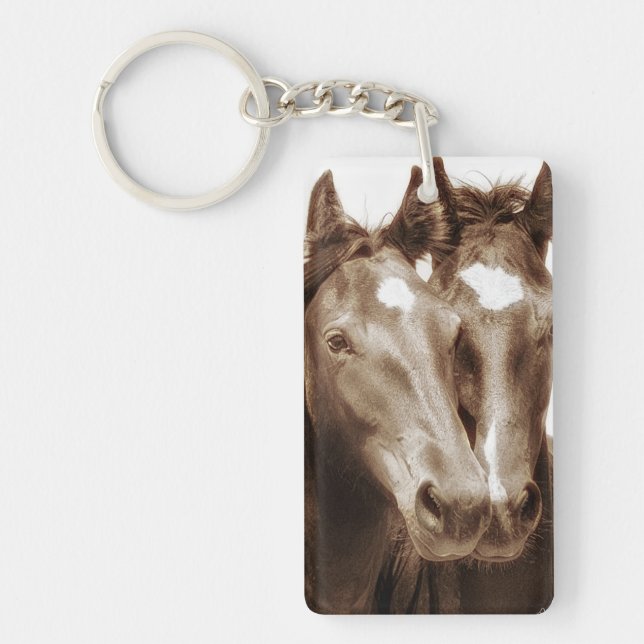 Horse Portrait III Keychain (Front)