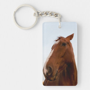 Horse portrait keychain