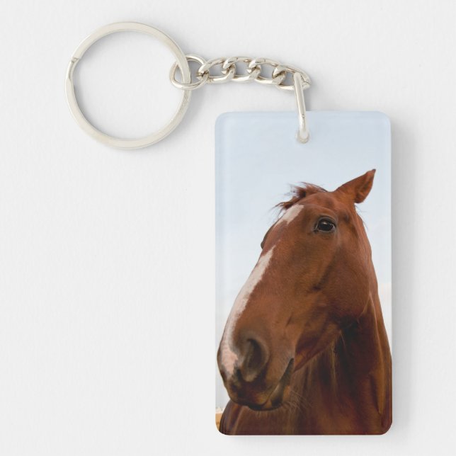 Horse portrait keychain (Front)