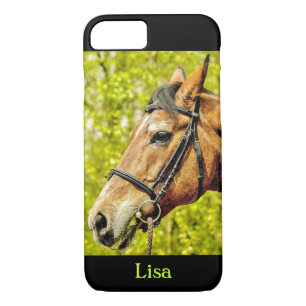 Horse Portrait Personalized Name iPhone 8/7 Case