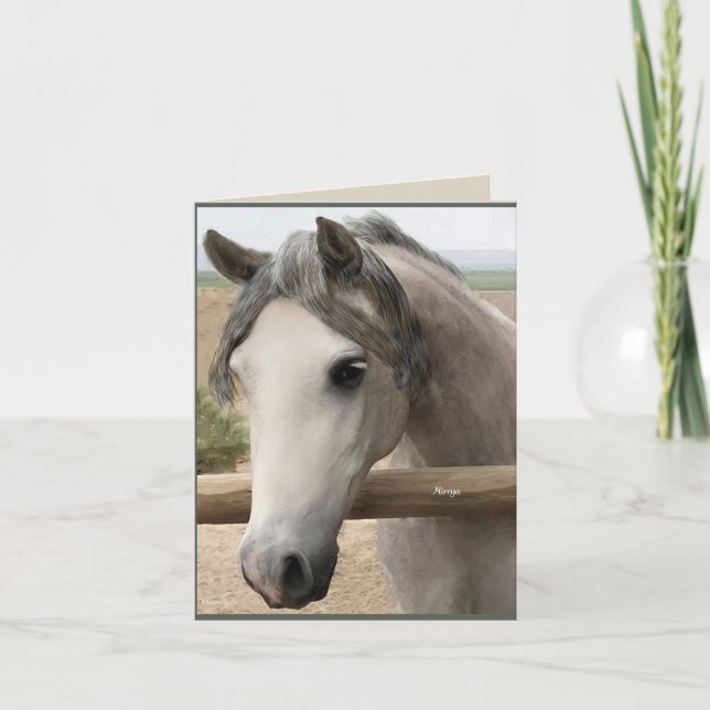 Horse Portrait Thank You CARD (Front)