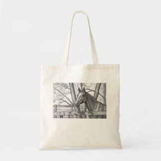Horse Portrait Tote Bag 