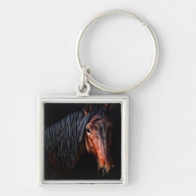 Horse Portrait VII Keychain (Front)
