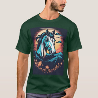 horse print boy T-Shirt