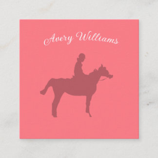 Horse Pro Small Square Business Card