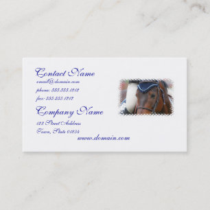 Horse Profile Business Cards
