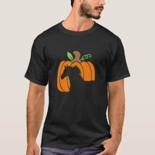 Horse Pumpkin Halloween Costume Fall Autumn Horse  T-Shirt