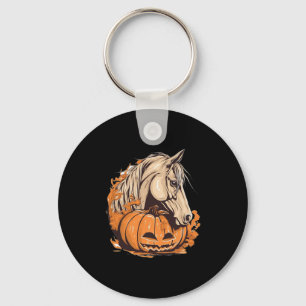 Horse Pumpkin Halloween Costume Horseback Riding E Keychain