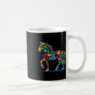 Horse Puzzle Autism Awareness Autistic Womens Mens Coffee Mug