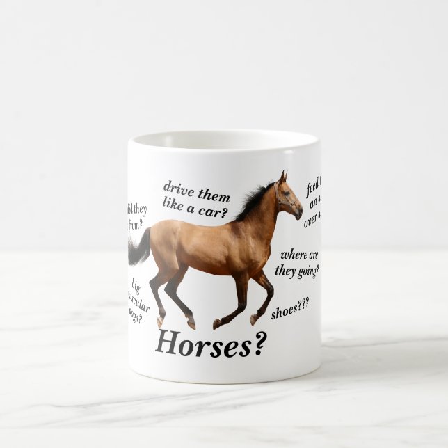 Horse Questions Coffee Mug (Center)