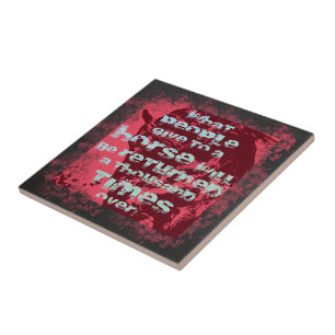 Horse Quote II - Photo Tile