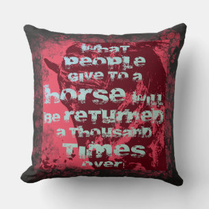 Horse Quote II - Pillow