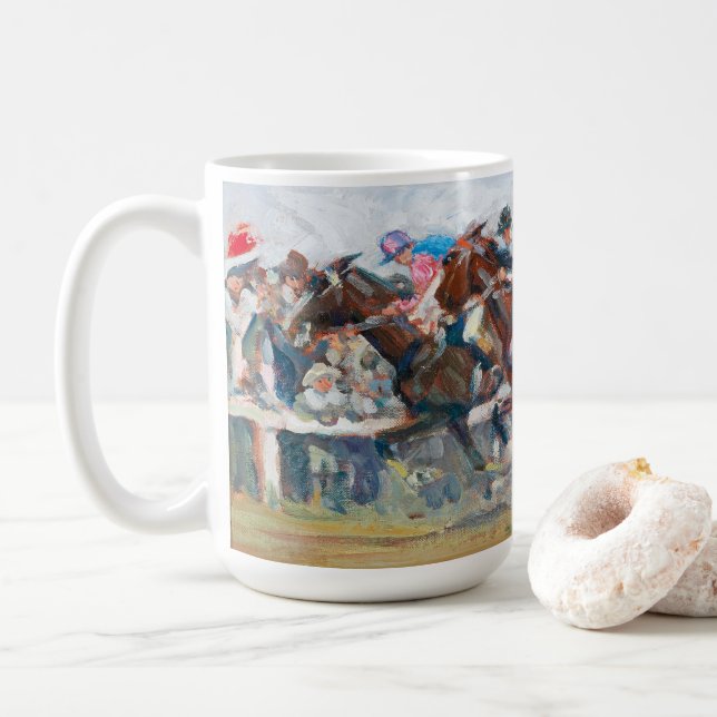 Horse Race | Angelo Jank Coffee Mug (With Donut)
