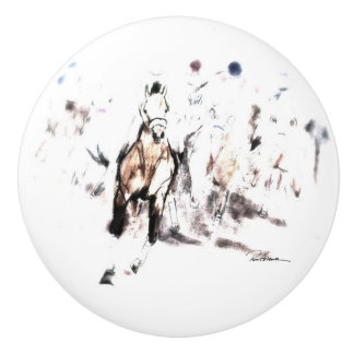 Horse Race Ceramic Knob