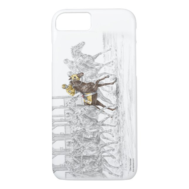 Horse Race Starting Gate Case-Mate iPhone Case (Back)