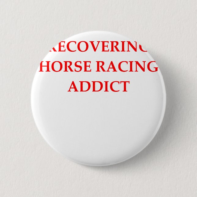 horse racing 2 inch round button (Front)