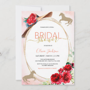 Horse Racing Bridal Shower invitation