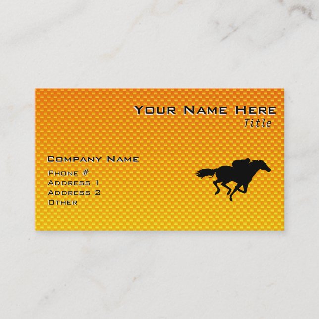 Horse Racing Business Card (Front)