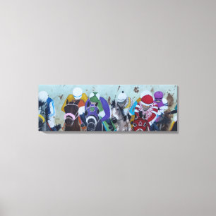 Horse Racing Canvas Print