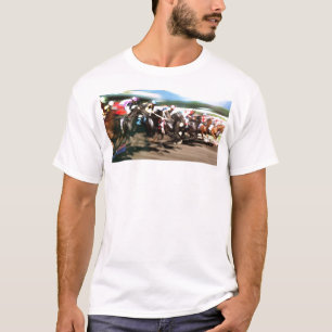 Horse racing – Colourful graphic T-Shirt