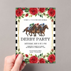 Horse Racing Derby Party Vintage Invitation 2026