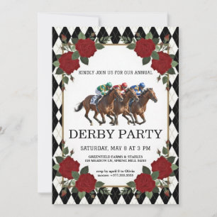 Horse Racing Derby Party Vintage Invitation 2026