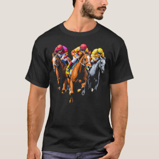 Horse Racing Dynamic Race Scene Derby T-Shirt