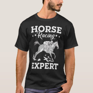 Horse Racing Expert Jokey Racer Derby Gallop For M T-Shirt