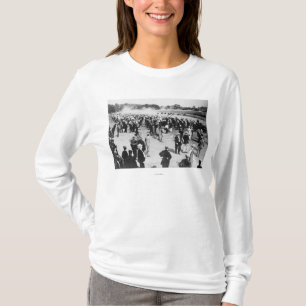 Horse Racing in Saratoga Photograph T-Shirt