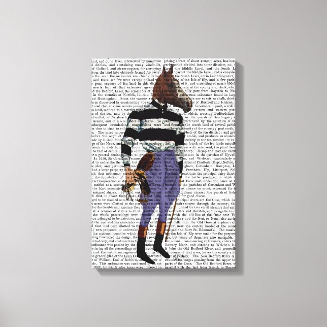 Horse Racing Jockey Full Canvas Print (Front)