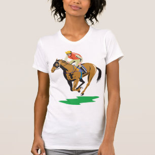Horse Racing Jockey Galloping T-Shirt