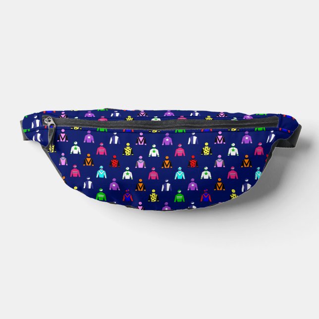 Horse Racing Jockey Silks Patterned Fanny Pack (Lay Down)