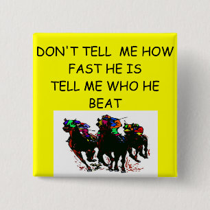 HORSE racing joke 2 Inch Square Button