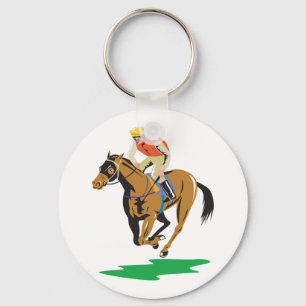 Horse Racing Keychain