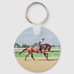 Horse Racing Keychain