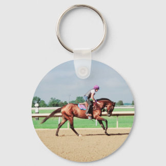 Horse Racing Keychain
