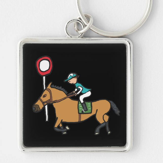 Horse Racing Keychain (Front)