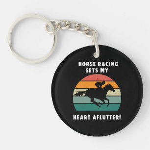 Horse Racing Keychain