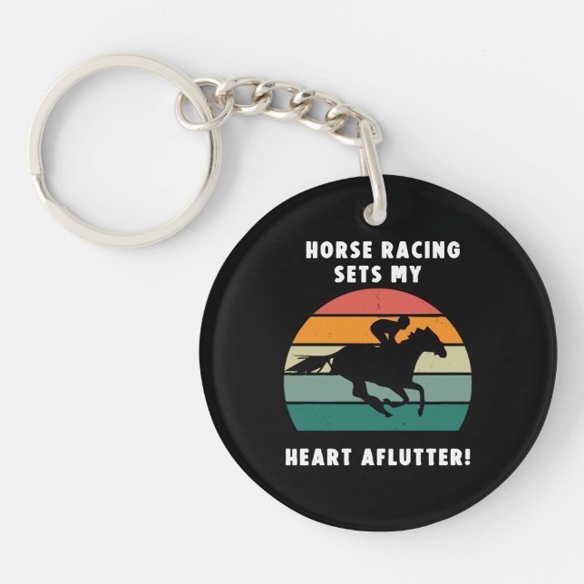 Horse Racing Keychain (Front)