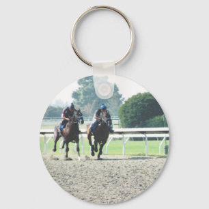 Horse racing keychain