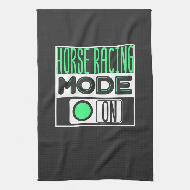 Horse Racing Kitchen Towel (Vertical)