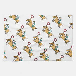 Horse Racing Kitchen Towel
