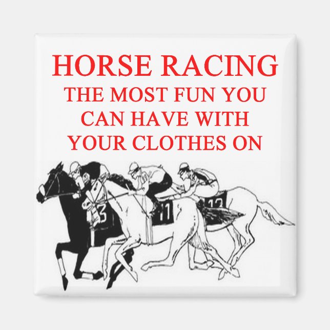 HORSE racing Magnet (Front)