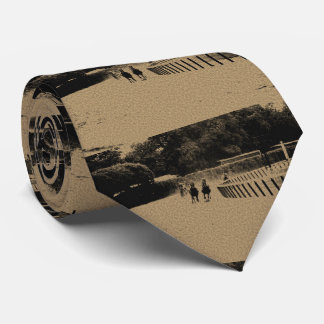 Horse Racing Muddy Track Grunge Tie