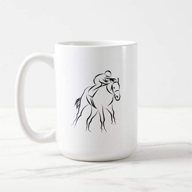 Horse Racing Mug (Left)