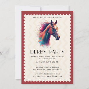 Horse Racing Party Invitation