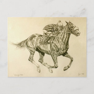 Horse Racing Postcard