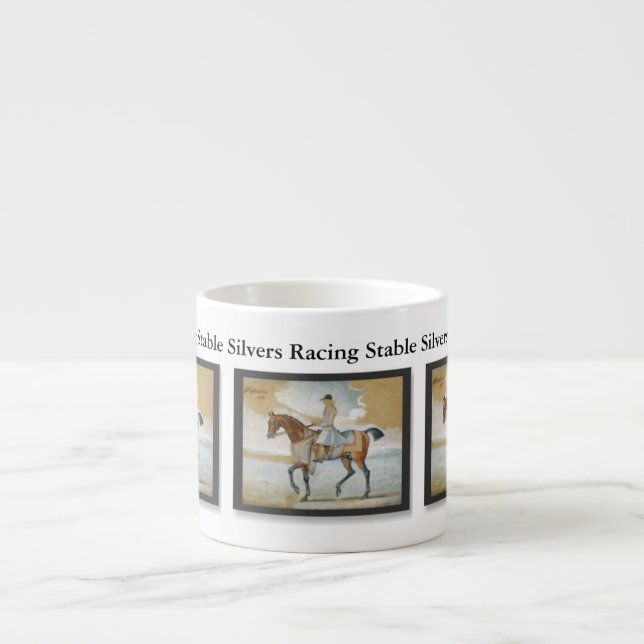 Horse Racing Sire Godolphin Arabian Customizable Espresso Cup (Front)