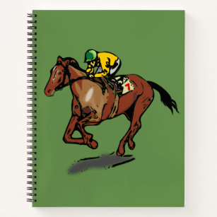 Horse Racing Spiral Notebook